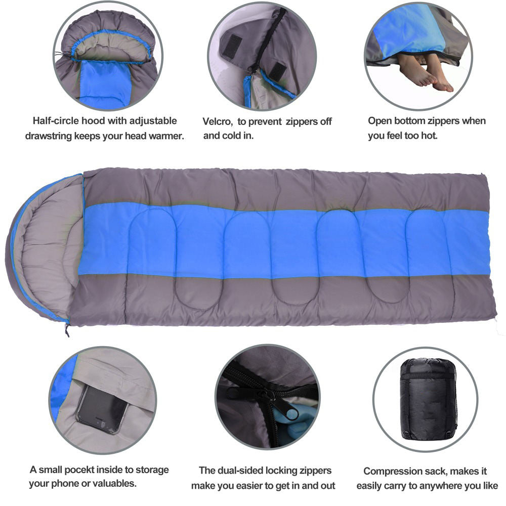 Portable waterproof sleeping bag