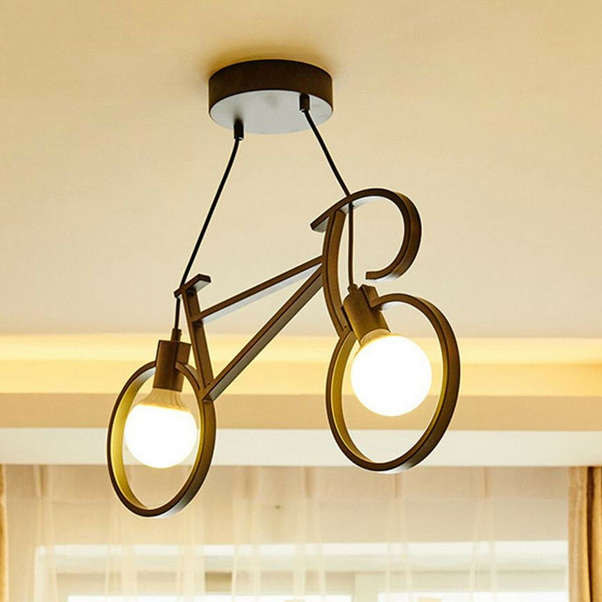 Cycle Shaped Hanging Lamp