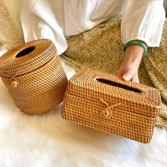 Luxury wooden tissue box