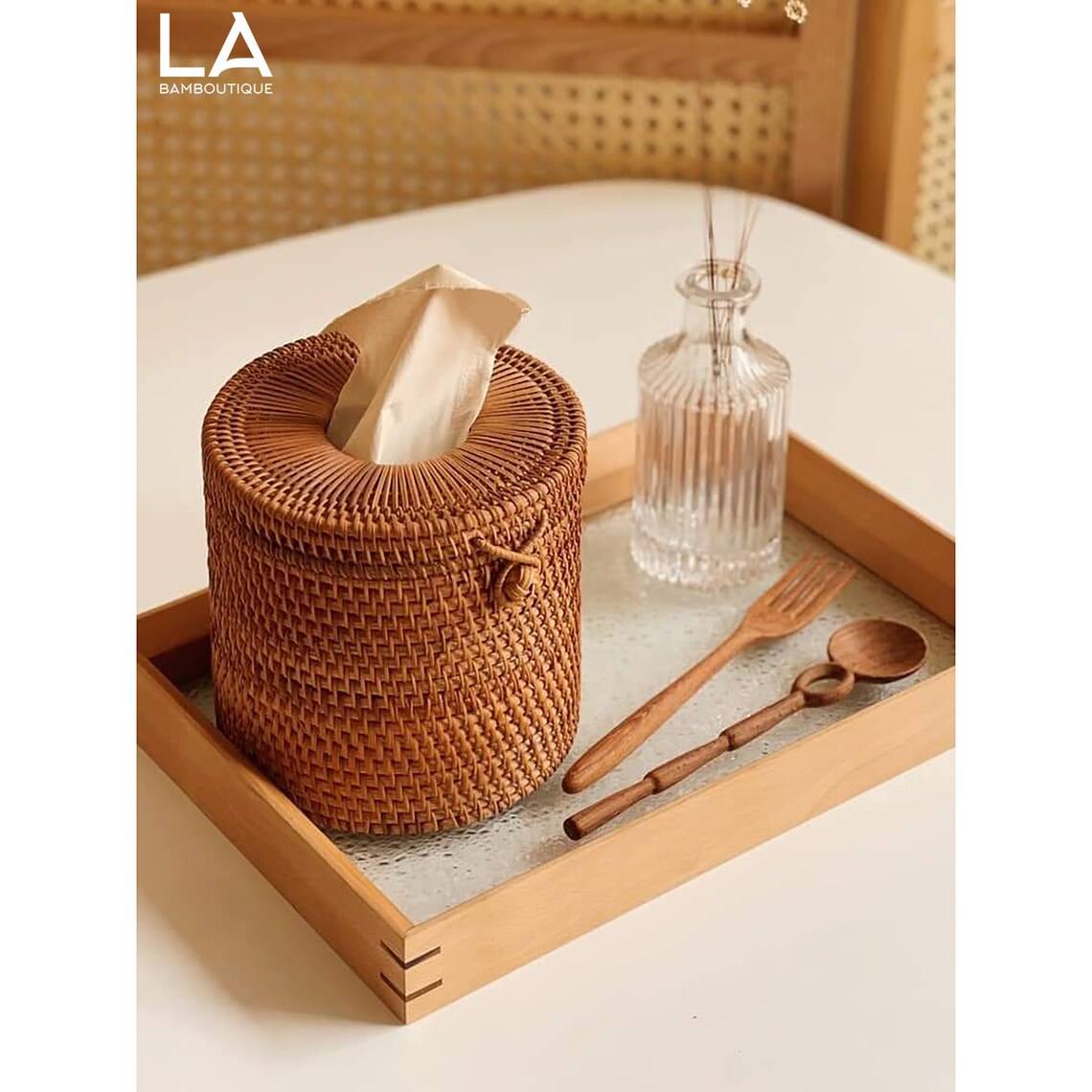 Luxury wooden tissue box