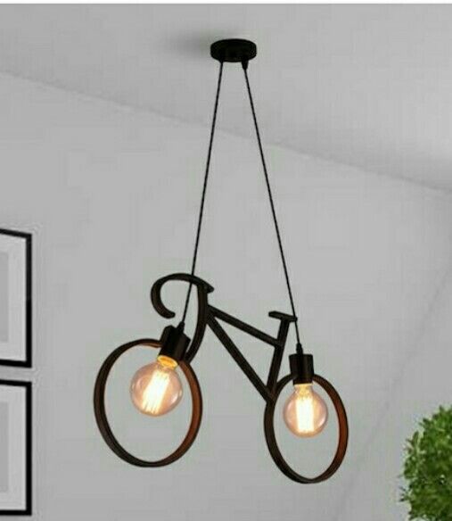 Cycle Shaped Hanging Lamp
